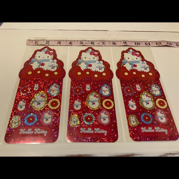 Sold Set of 3 sheets Hello Kitty Stickers Sanrio - Picture 5 of 9